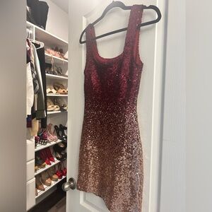 Speechless ombré sequin mini dress
